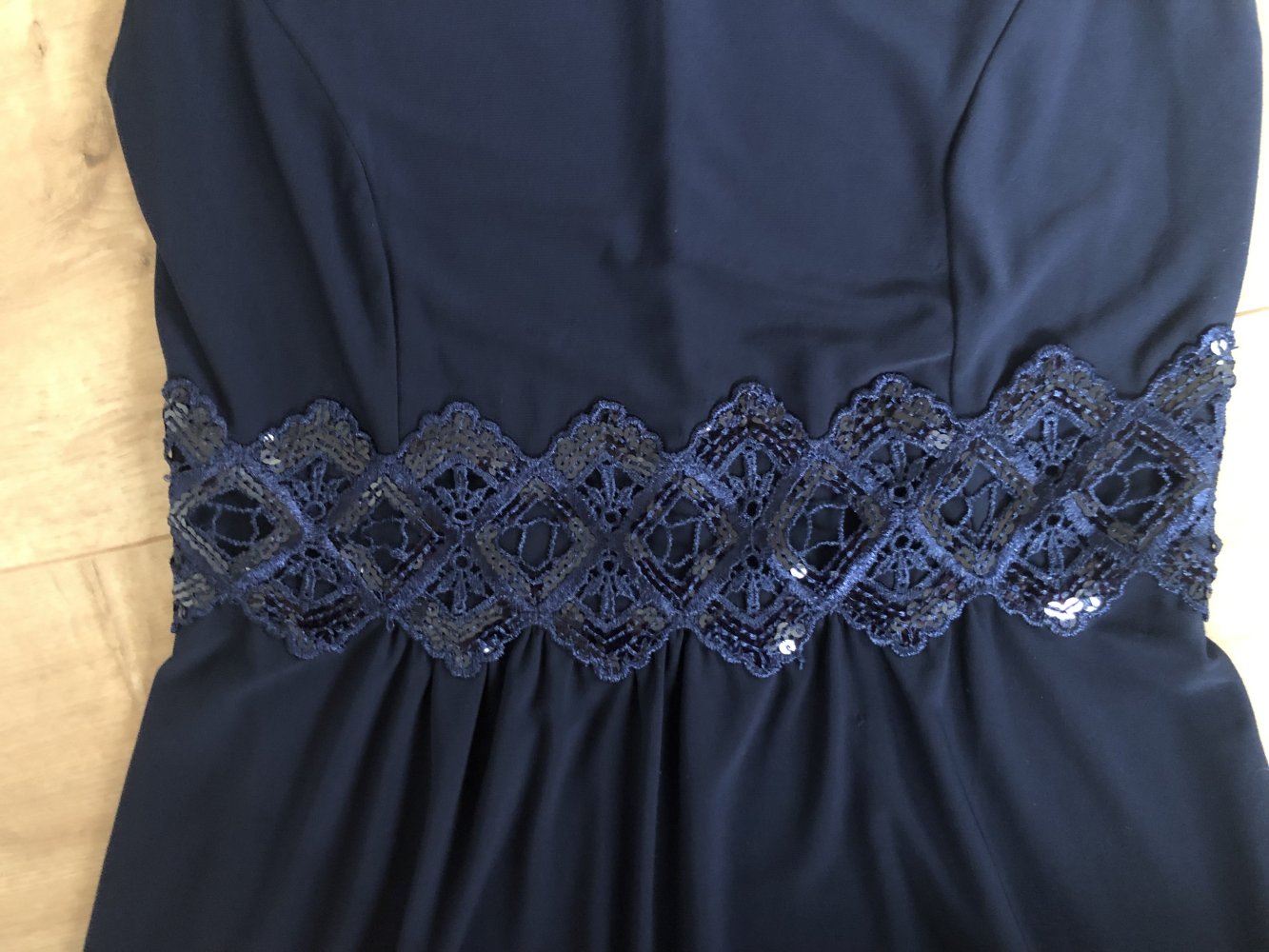 Blaues Abendkleid