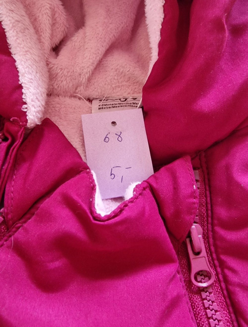 schneeanzug/Sack gr.68