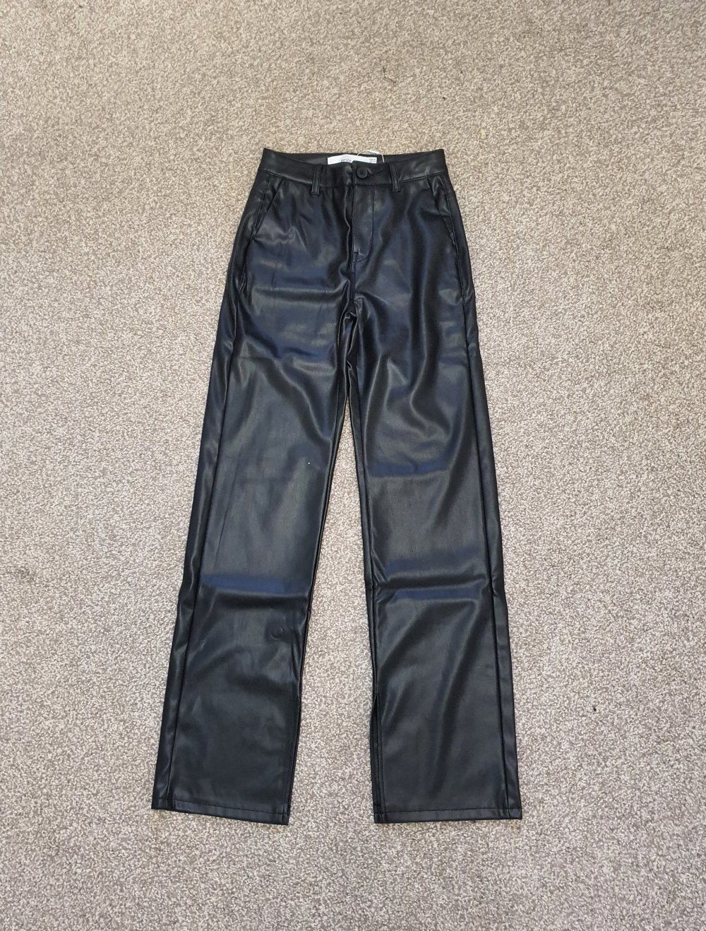 Bershka wide leg lederhose