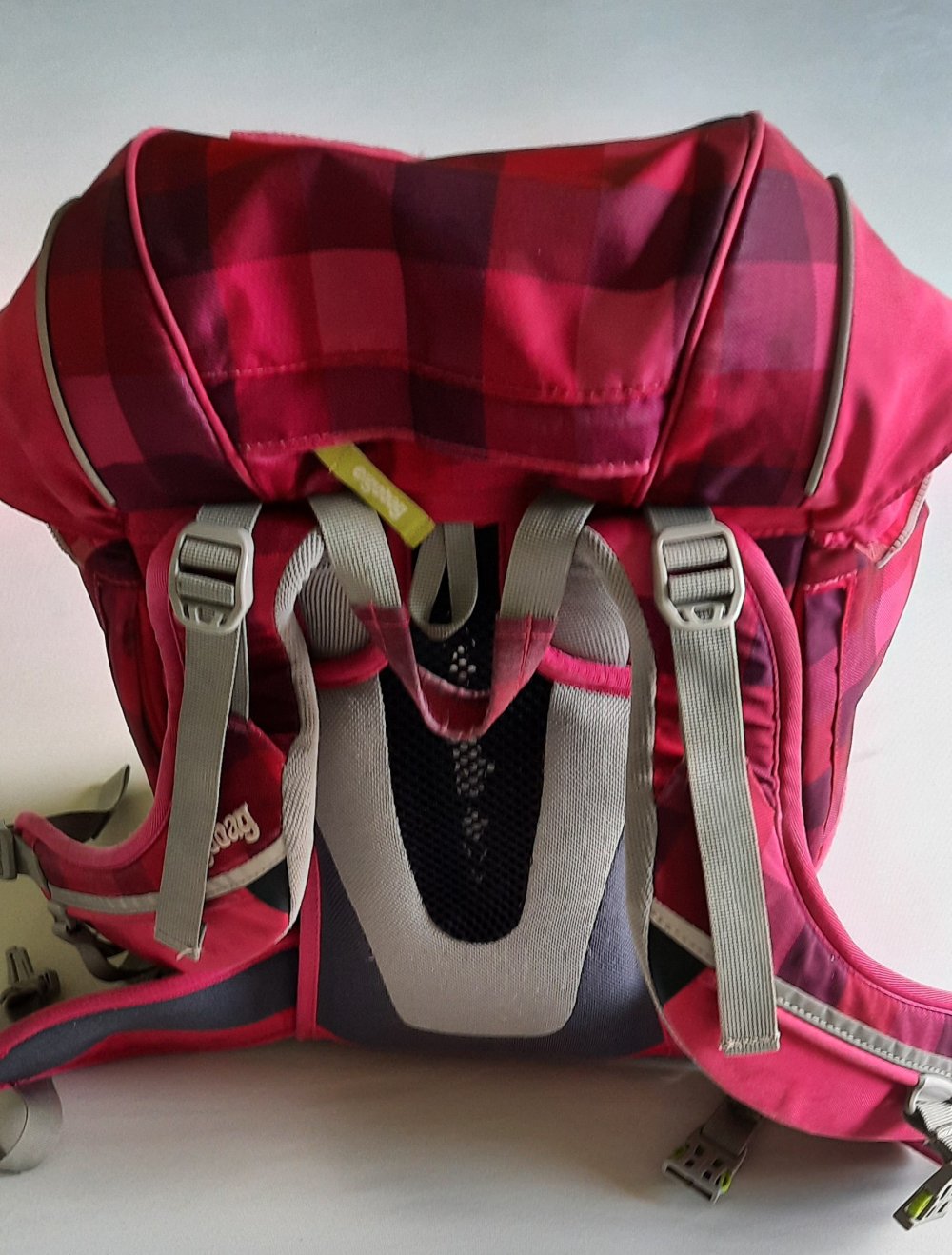 Ergobag Schulranzen lila, nur komplett, kariert f. Mädchen; 50€