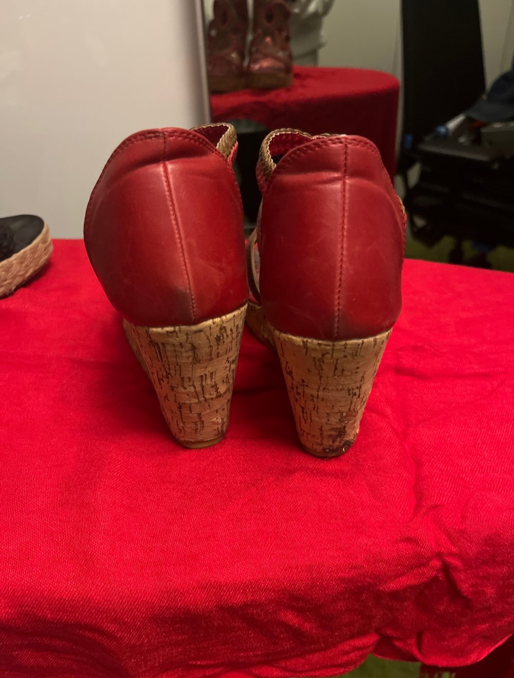 super schöne Sommerschuhe mit 8 cm Absatz