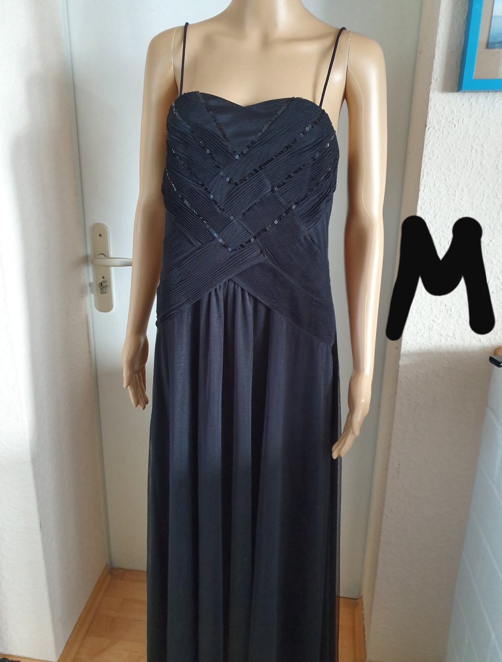 bonprix bodyflirt Abendkleid Silvester Party schwarz 38 M