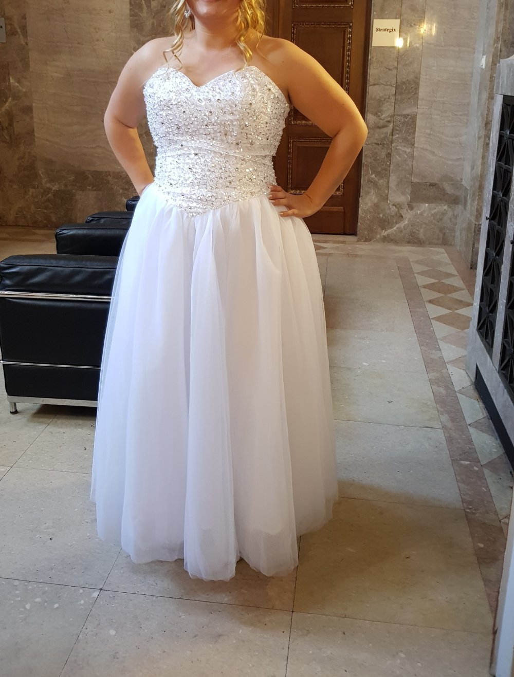 Brautkleid 44 XXL Prinzessin Glitzer