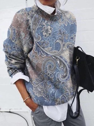 Sweatshirt mit Paisleymuster