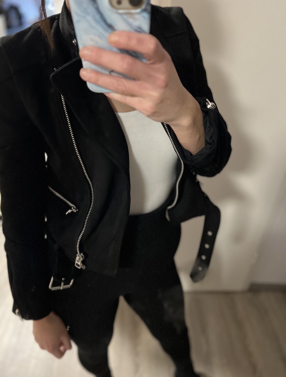 zara Lederjacke Damen