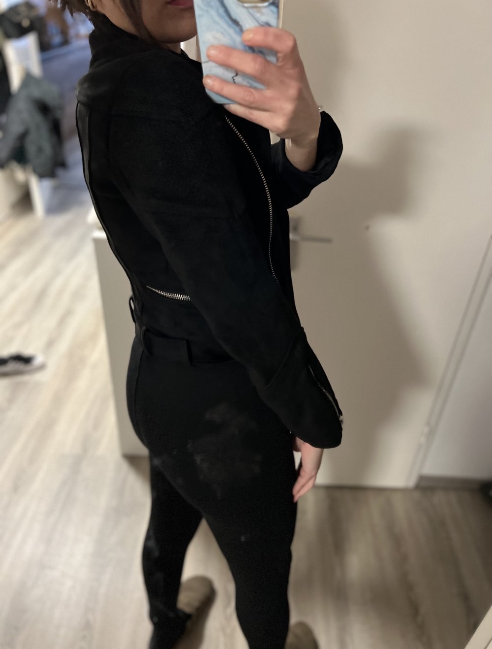zara Lederjacke Damen