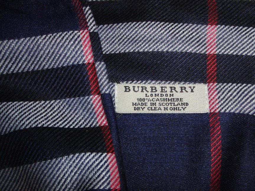 Burberry Schal - Marineblau 70x180cm