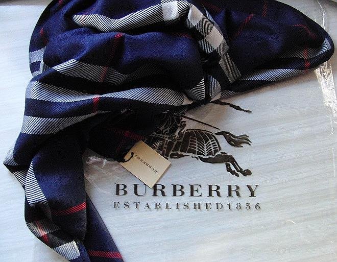 Burberry Schal - Marineblau 70x180cm