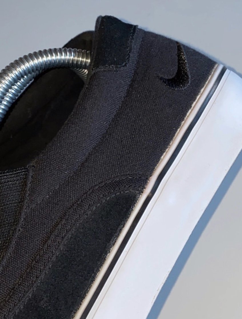 Schwarze Canvas Slip On Sneaker „Vrona“