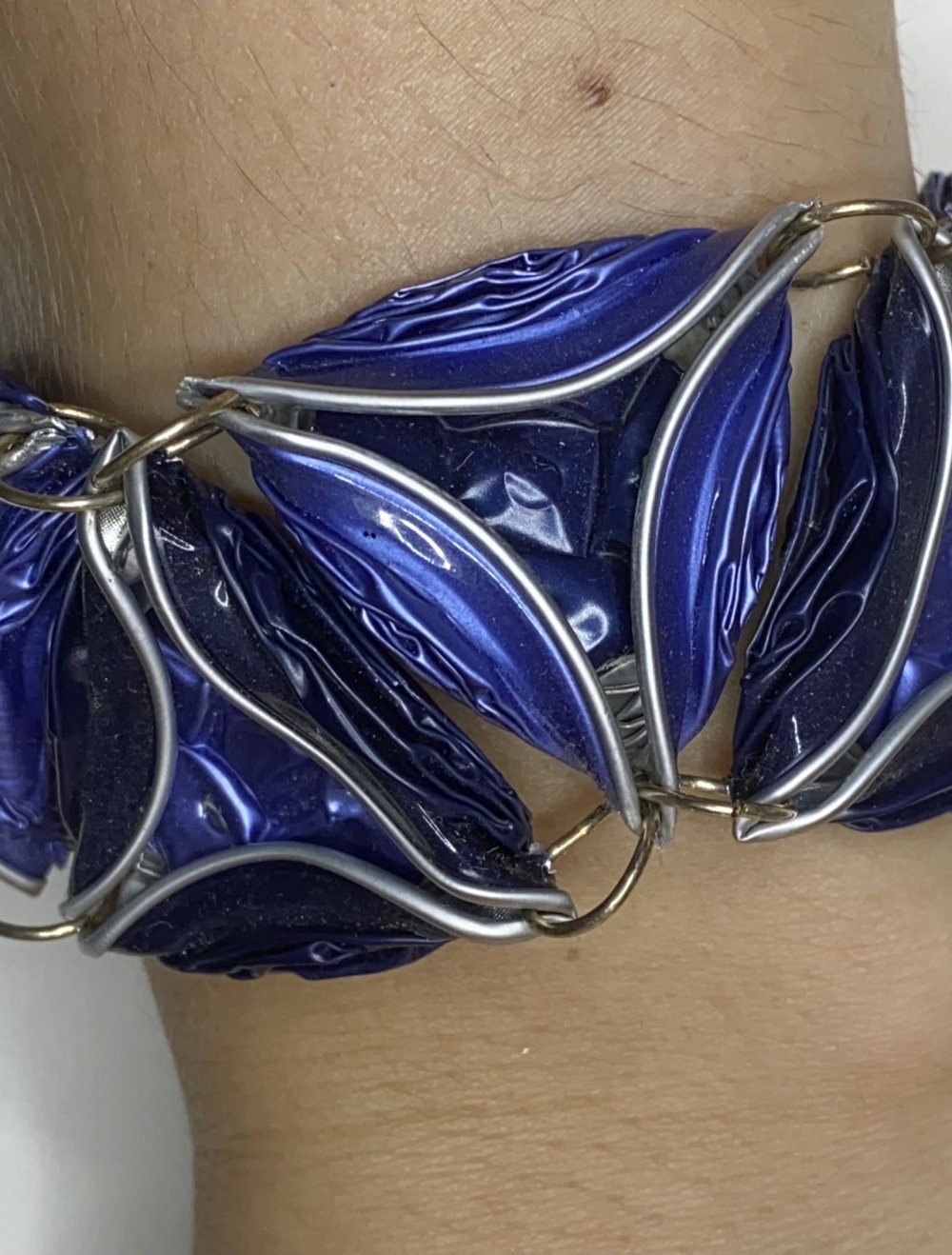 Hell & Dunkel Blau Gemixtes Kapsel Armband