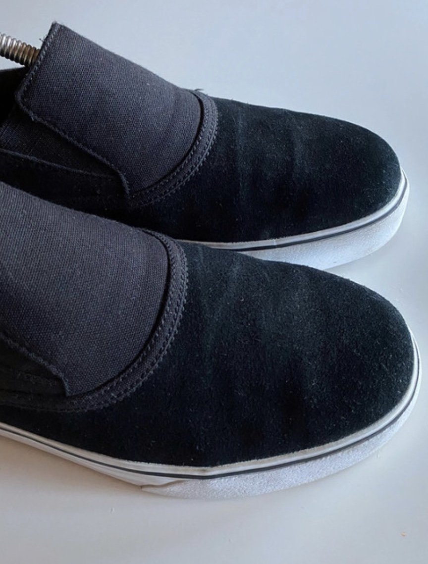 Schwarze Canvas Slip On Sneaker „Vrona“