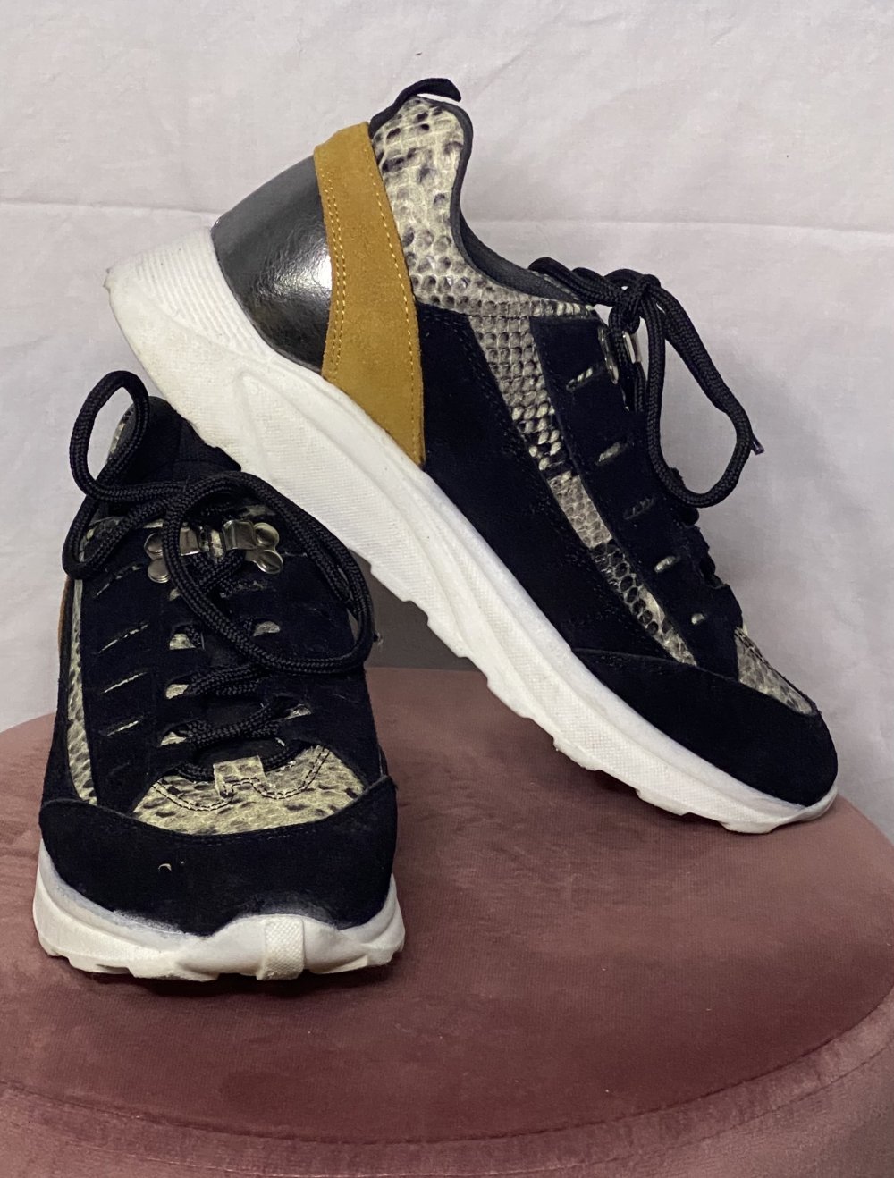 Extravagante Leder Sneaker