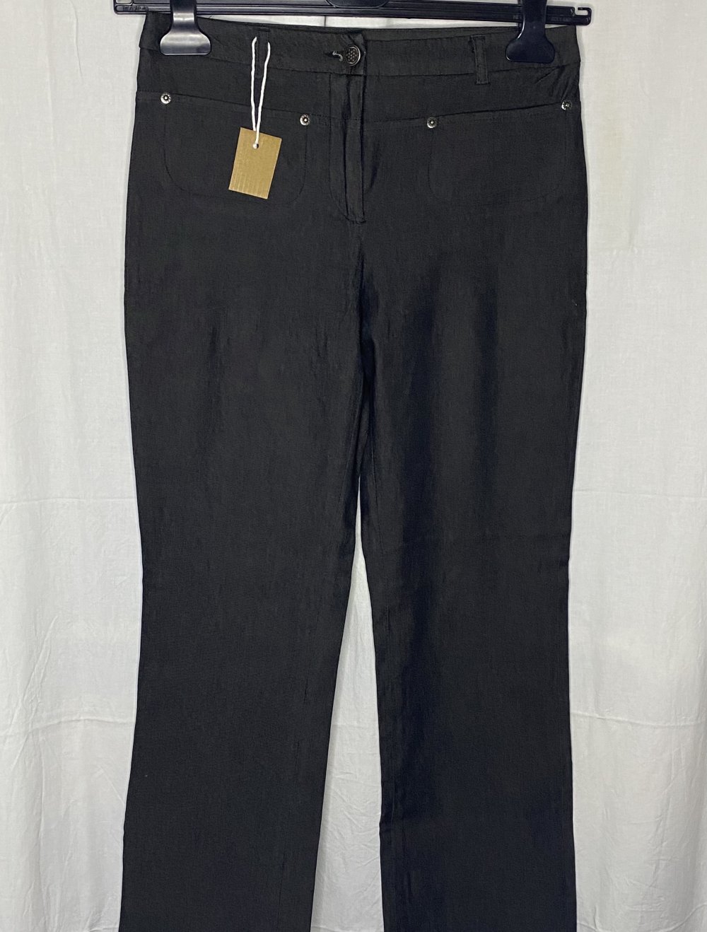 Anthrazit Schwarze Stoff Hose