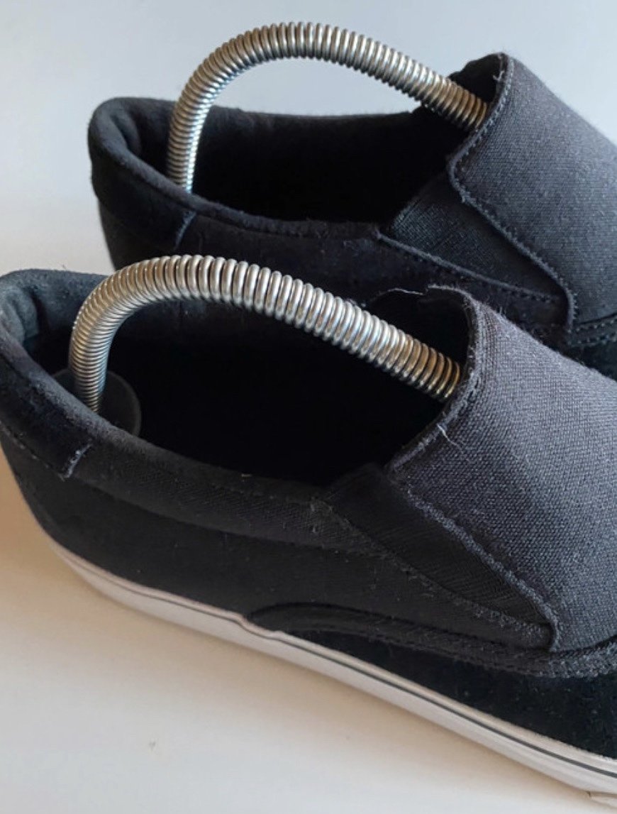 Schwarze Canvas Slip On Sneaker „Vrona“