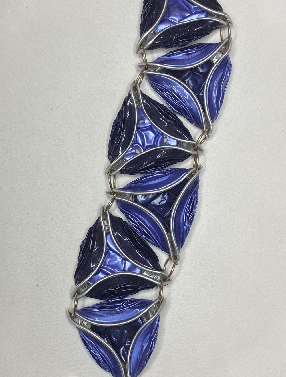 Hell & Dunkel Blau Gemixtes Kapsel Armband