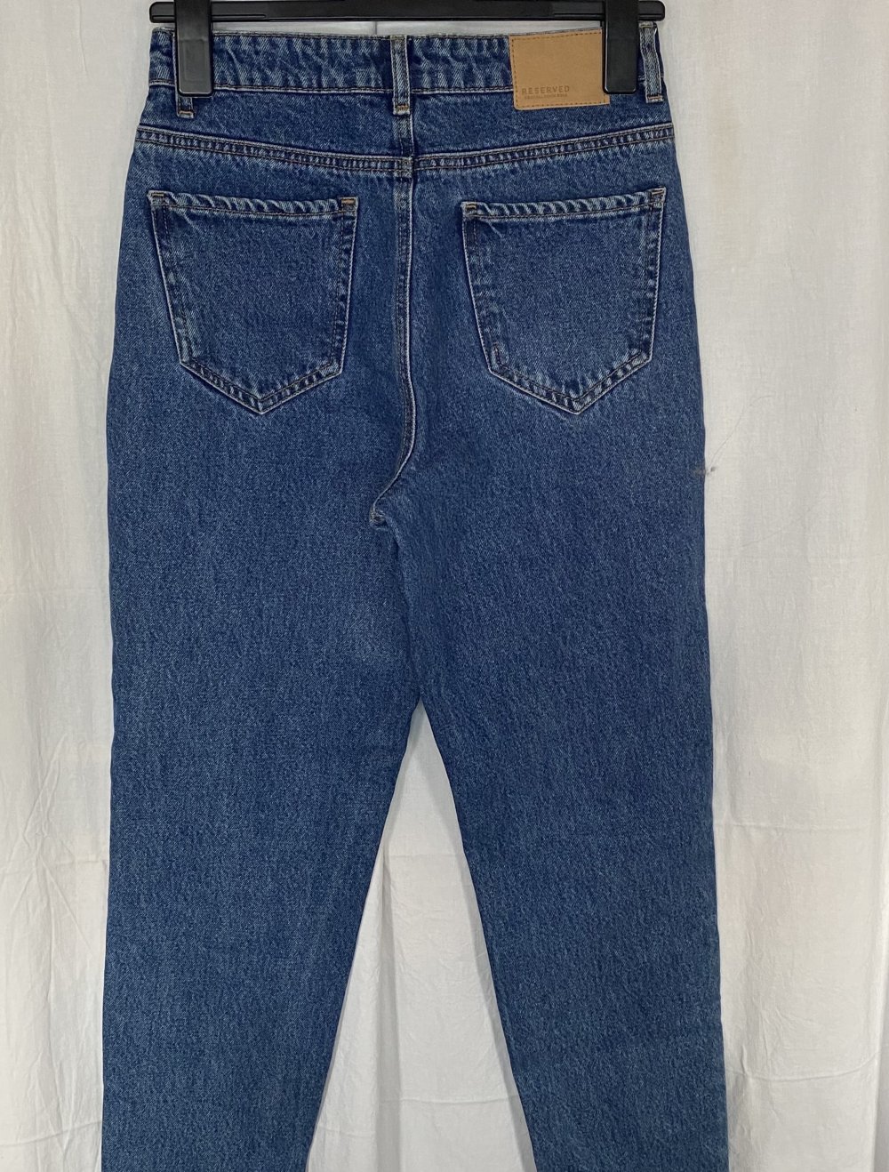 Blaue High Waist Jeans Hose