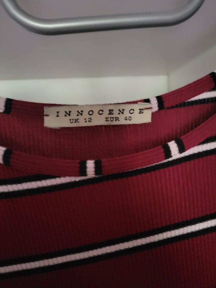 Streifenkleid innocence bordeaux