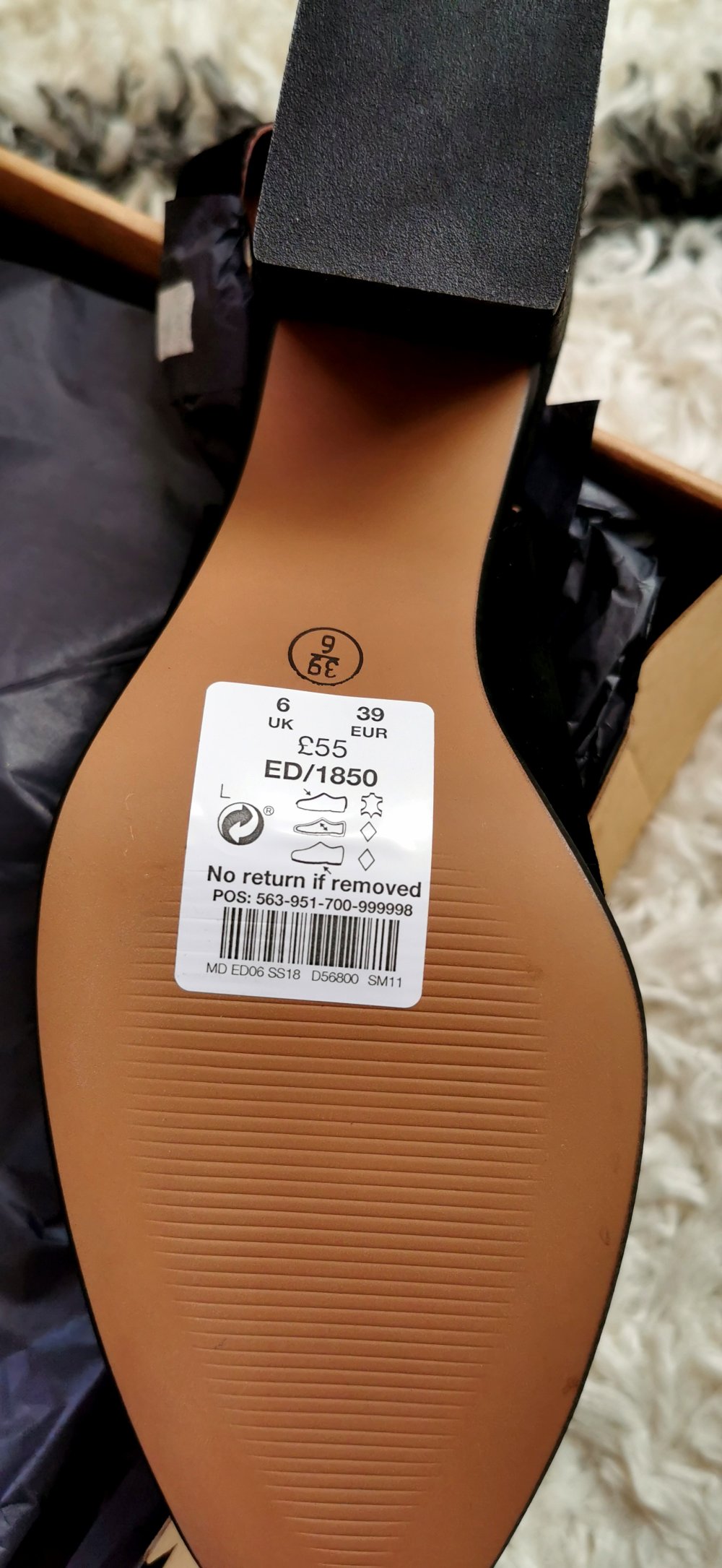 Slingpumps Gr. 39 schwarz