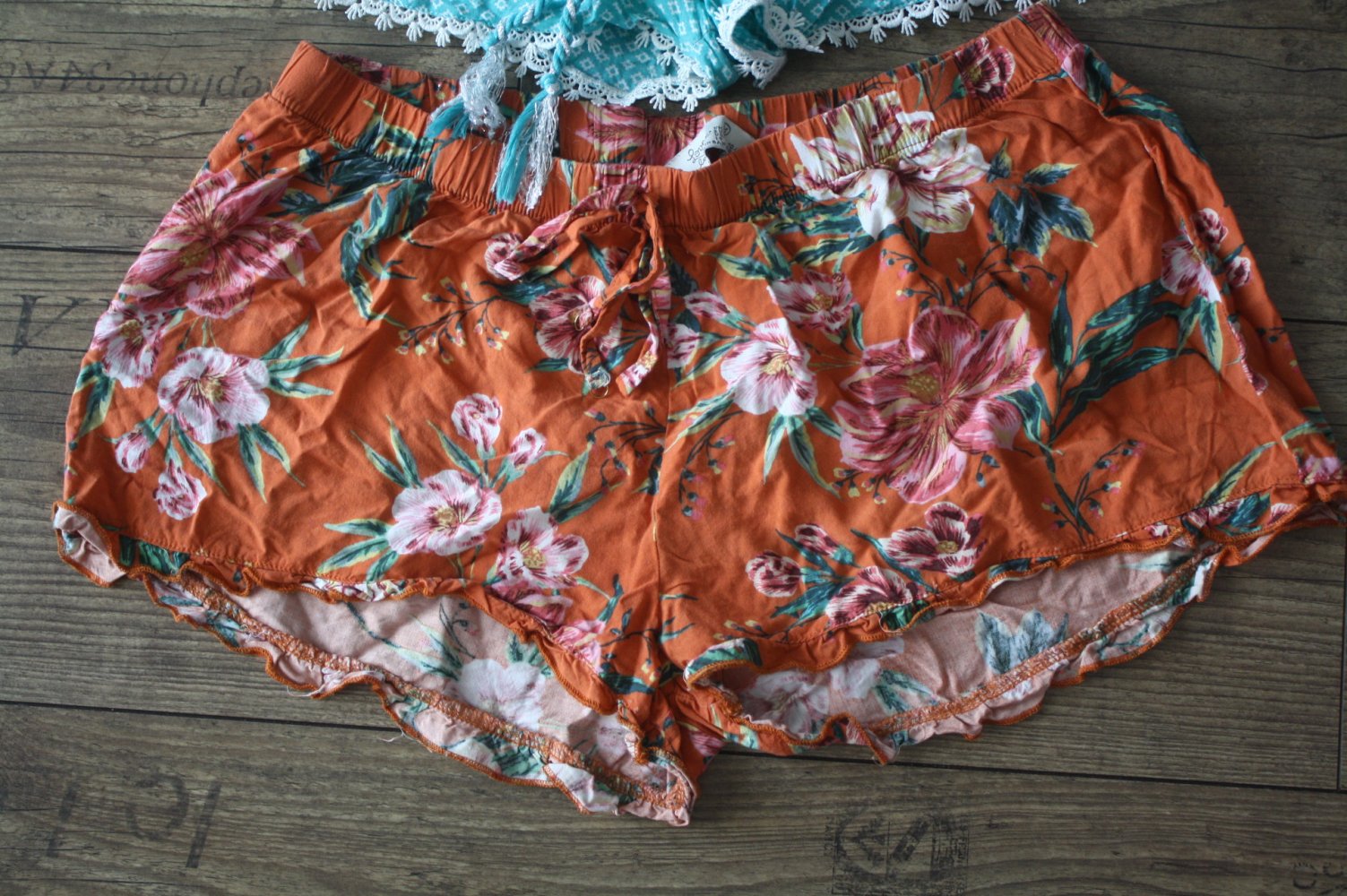 2 Hippie Indie Sommershorts Shorts Shorty kurze Hose Flower Power Goa Festival Ethno 38
