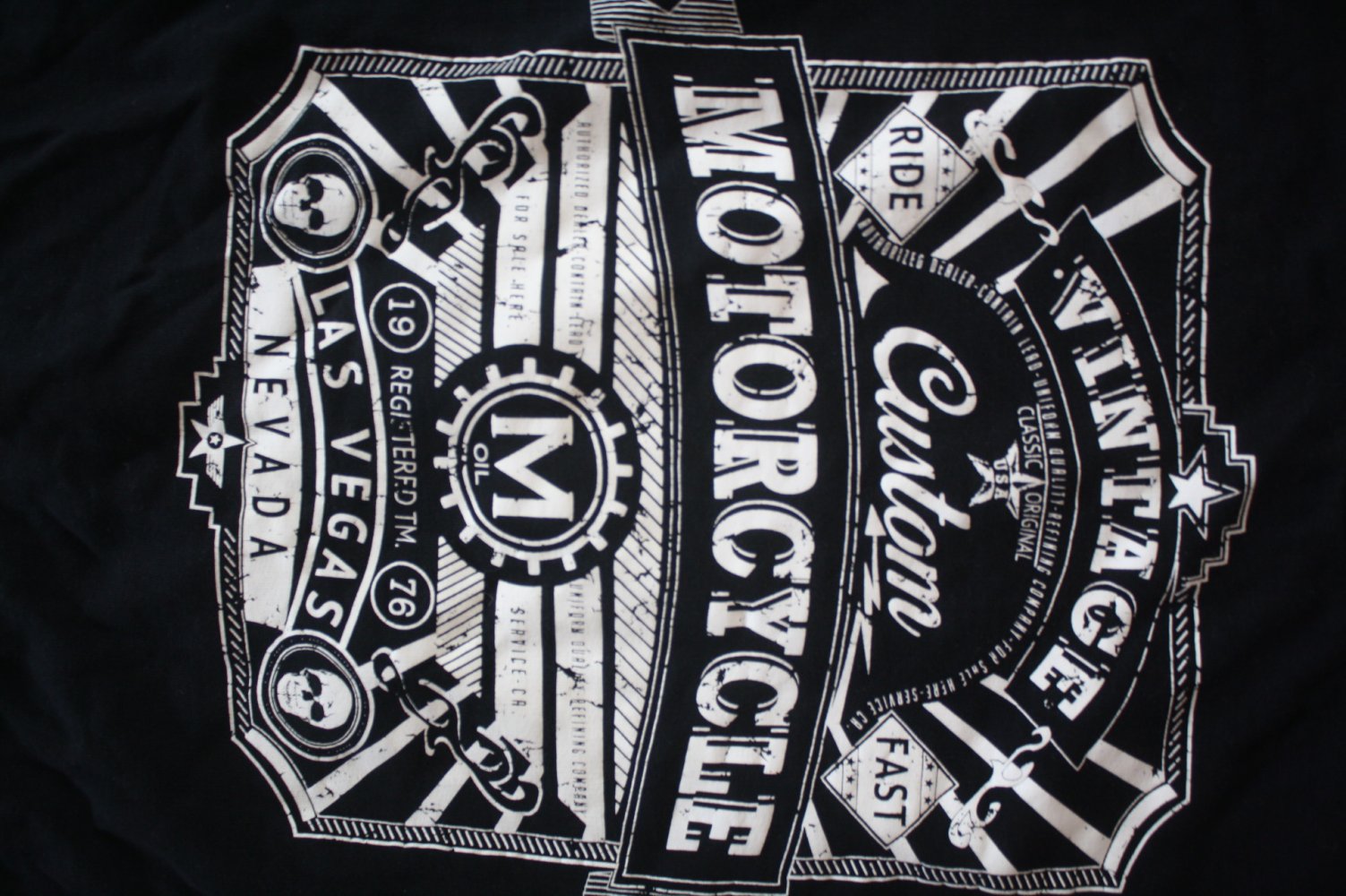 Smog Vintage Langarmshirt Pullover M Biker Skull Rocker Sweatshirt Herrenpulli Herrenpullover Sweatpullover