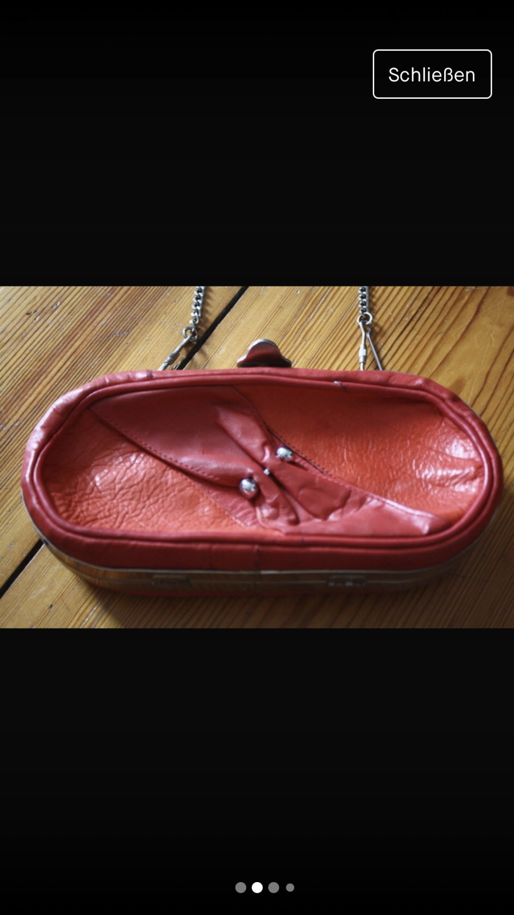 Minitasche Clutch Retro Vintagetasche Retrotasche Echtledertasche Piercing Techno Party Club 90er 2000er y2k