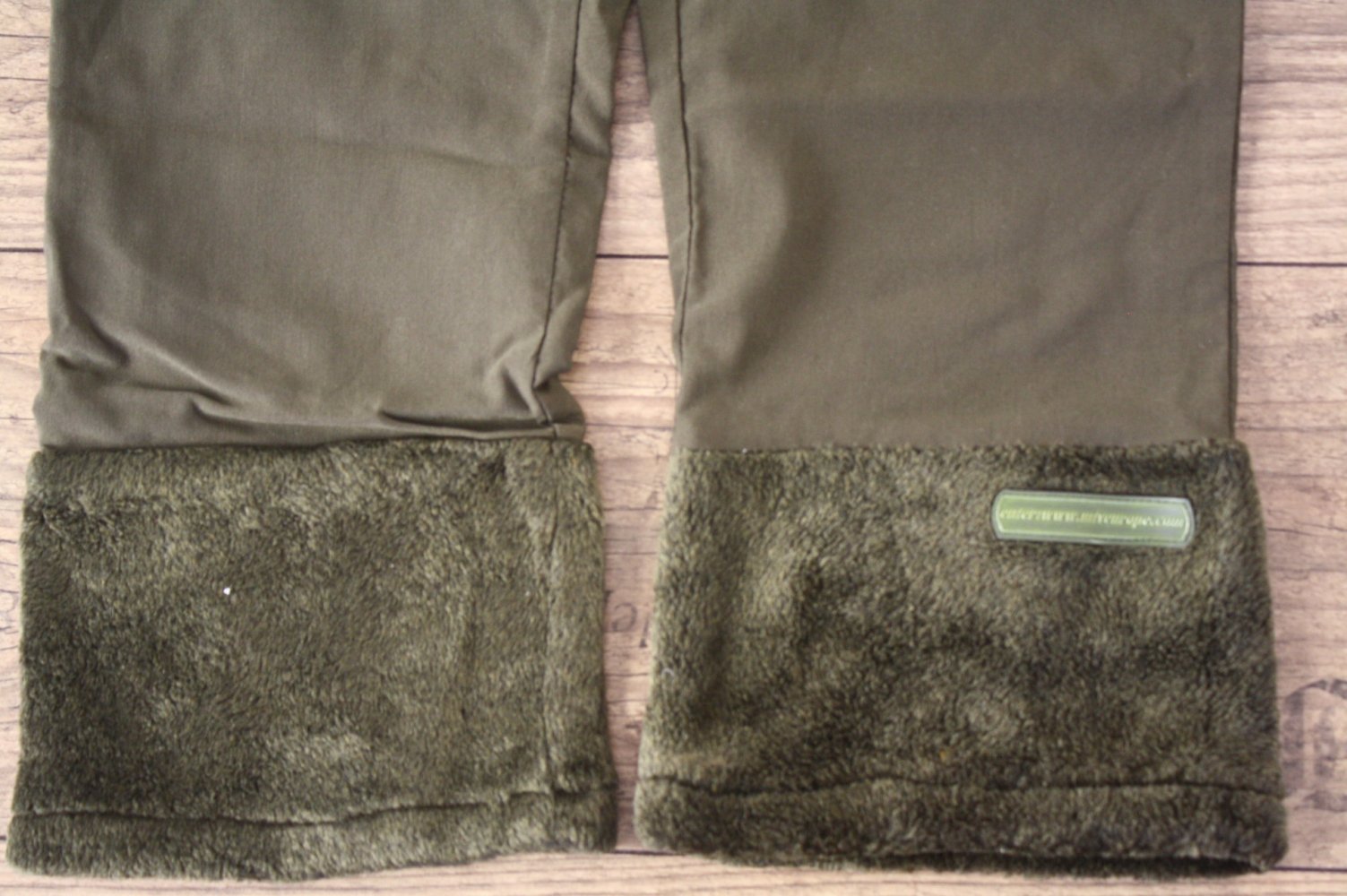 MTV Kulthose Highwaist Stoffhose Parachute Style Khaki Techno 2000er Knickerbocker Fell 34 XS