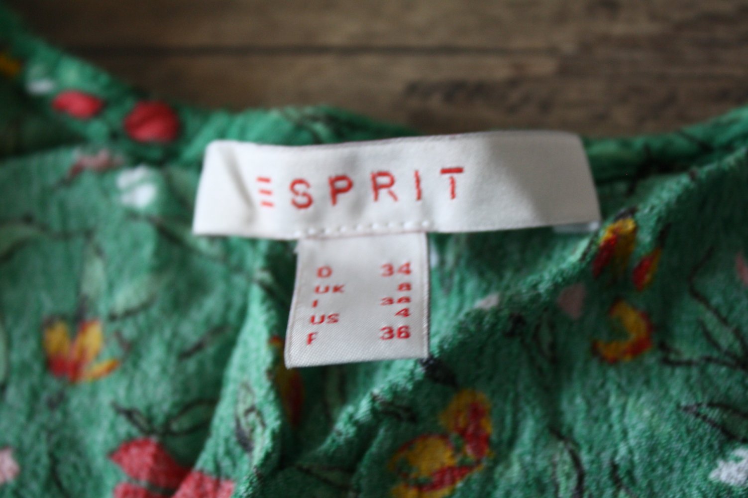 Esprit Mille Fleur Bluse bunte Bluse Blumenbluse Hippie Gypsy Boho Goa XS 34