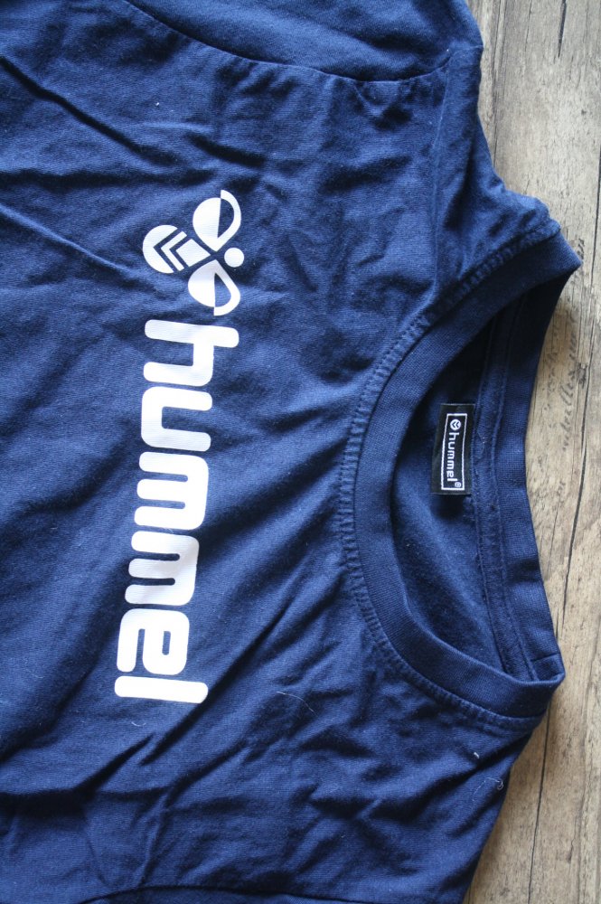 Hummel Tshirt Basic Sportshirt Laufshirt Retro Vintage 36 38 neu 100 Baumwolle 