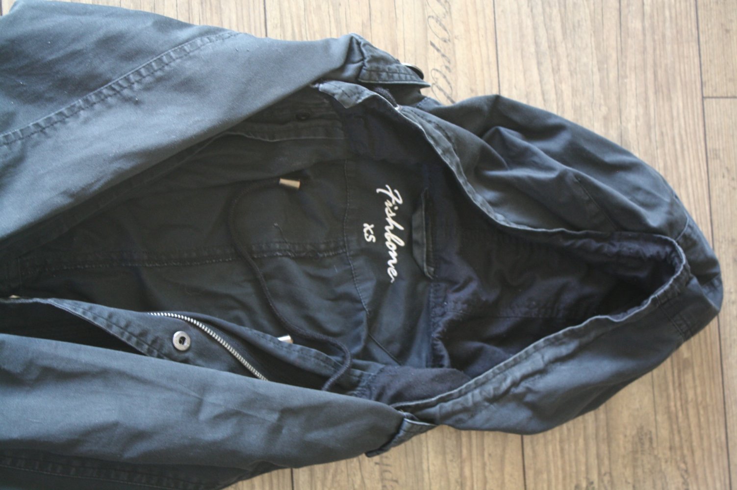 Vintage Parka Mantel Vintage Parka XS 34 tailliert Kapuze Usedstyle Parka
