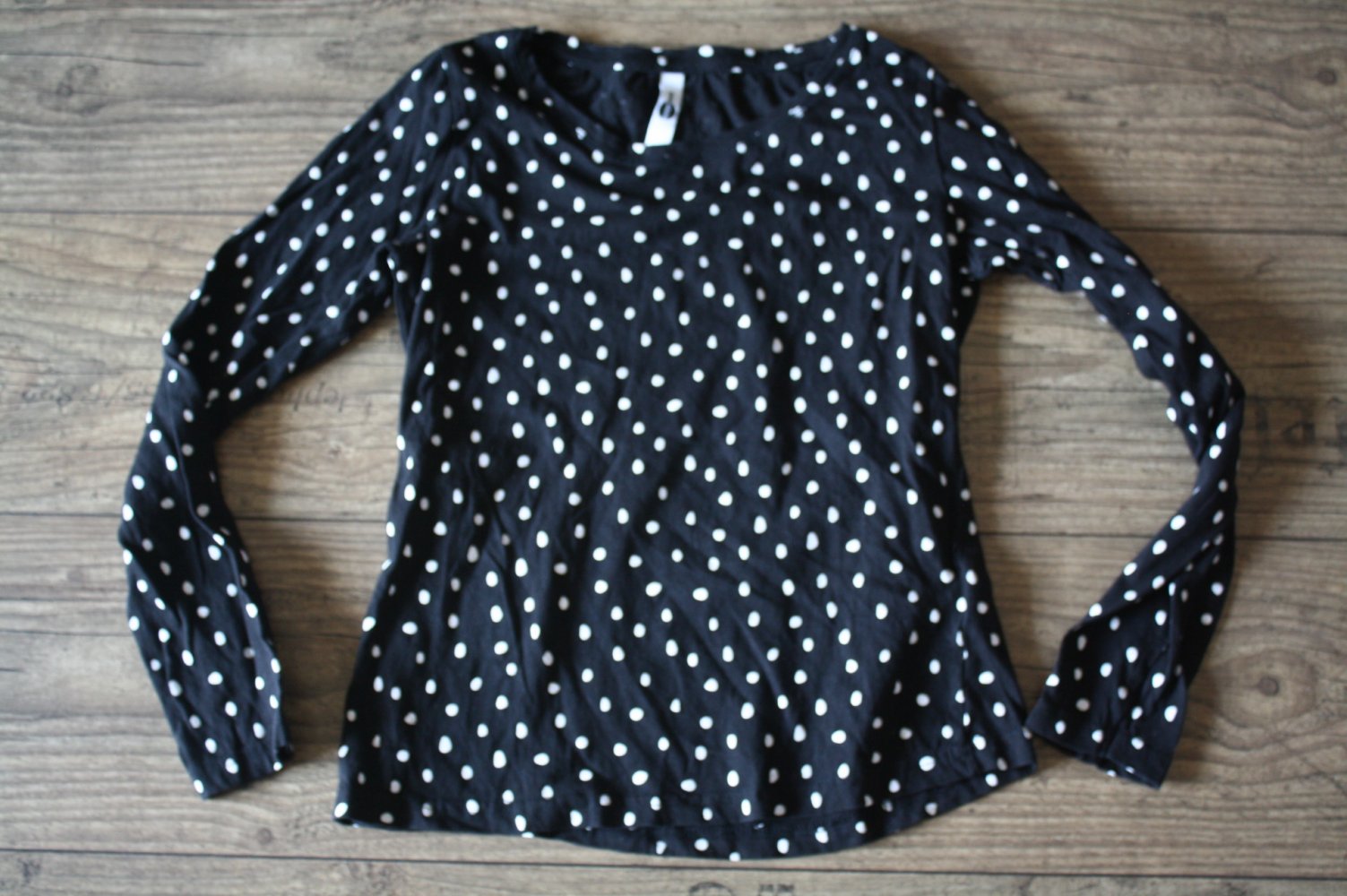 ever me langarmshirt gepunktet Shirt mit Punkten Polkador wie neu 100 baumwolle XS