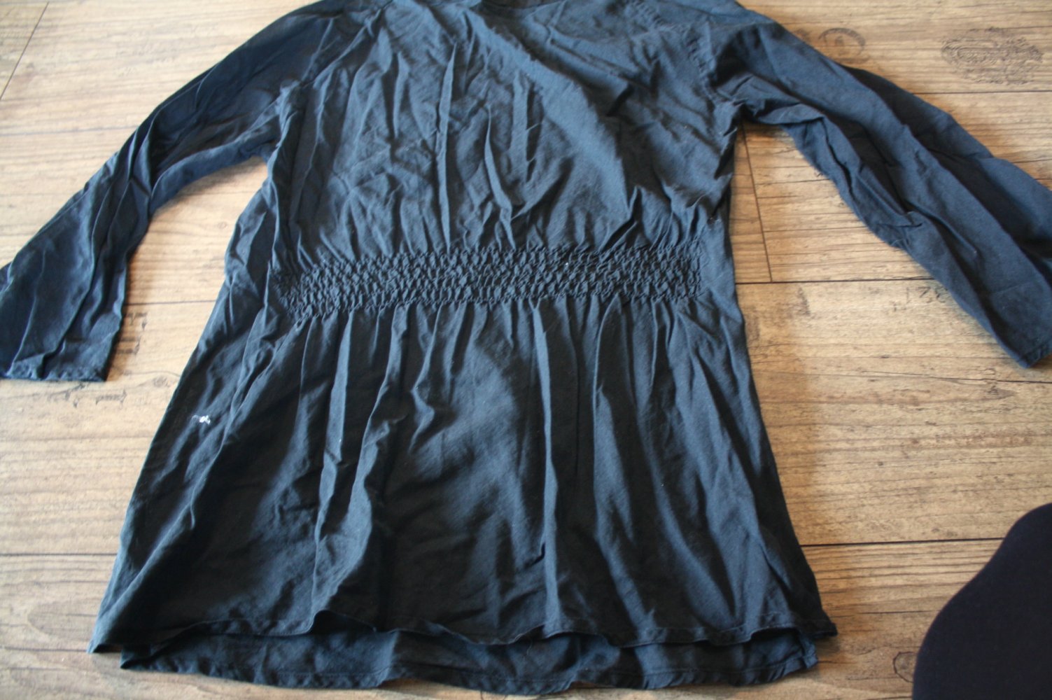 St Martins Hippie Ethno Trompetenärmel Tunika Bluse Gr S 36 Ethno mit Nieten hinten gesmokt