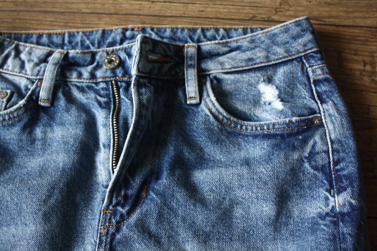 Blue Jean Rock Jeansrock Ripped Rippedrock Neu Gr XS 34 Denimrock sexy Jeansrock