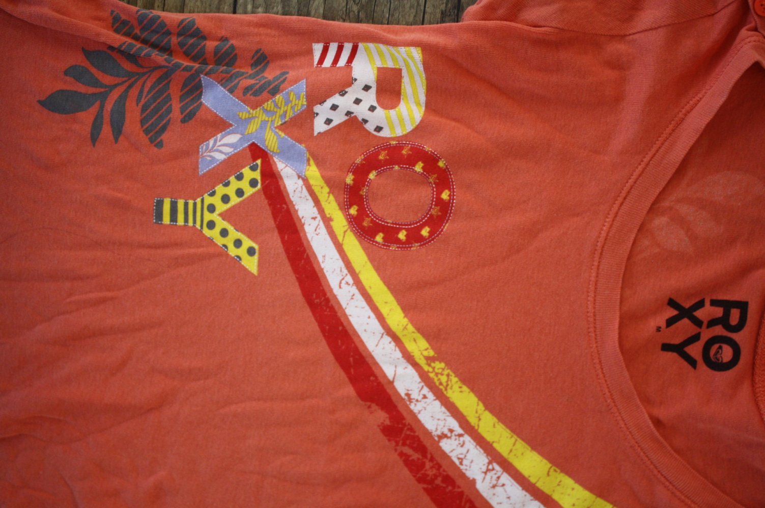 Roxy Retro Shirt Hippie Shirt Flower Power Seventies 34 36 Puffärmel