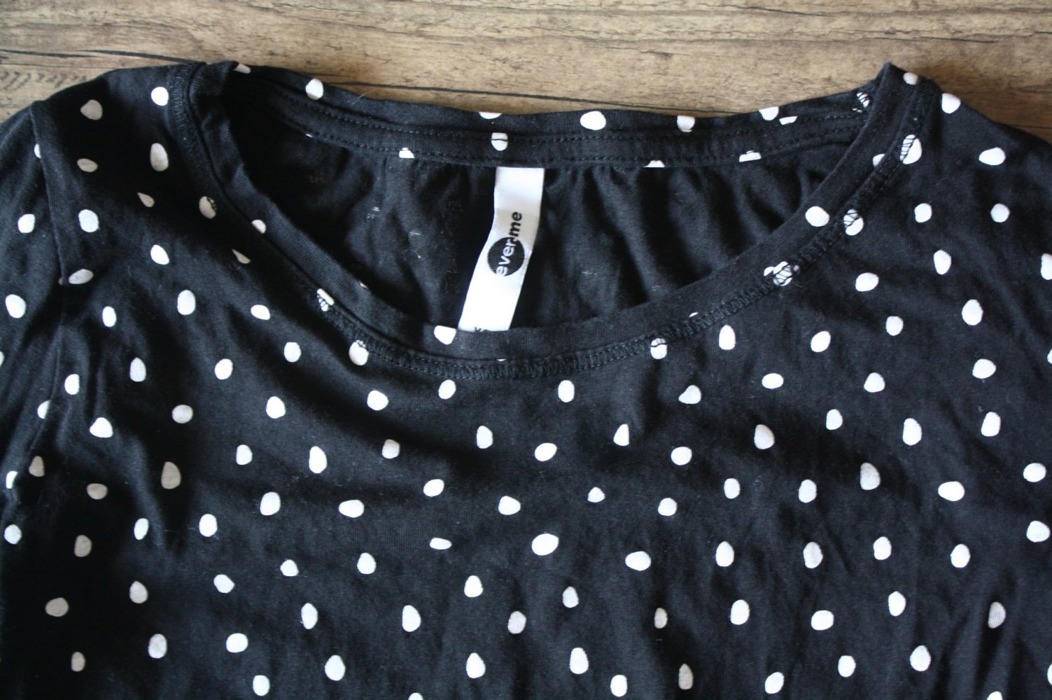 ever me langarmshirt gepunktet Shirt mit Punkten Polkador wie neu 100 baumwolle XS