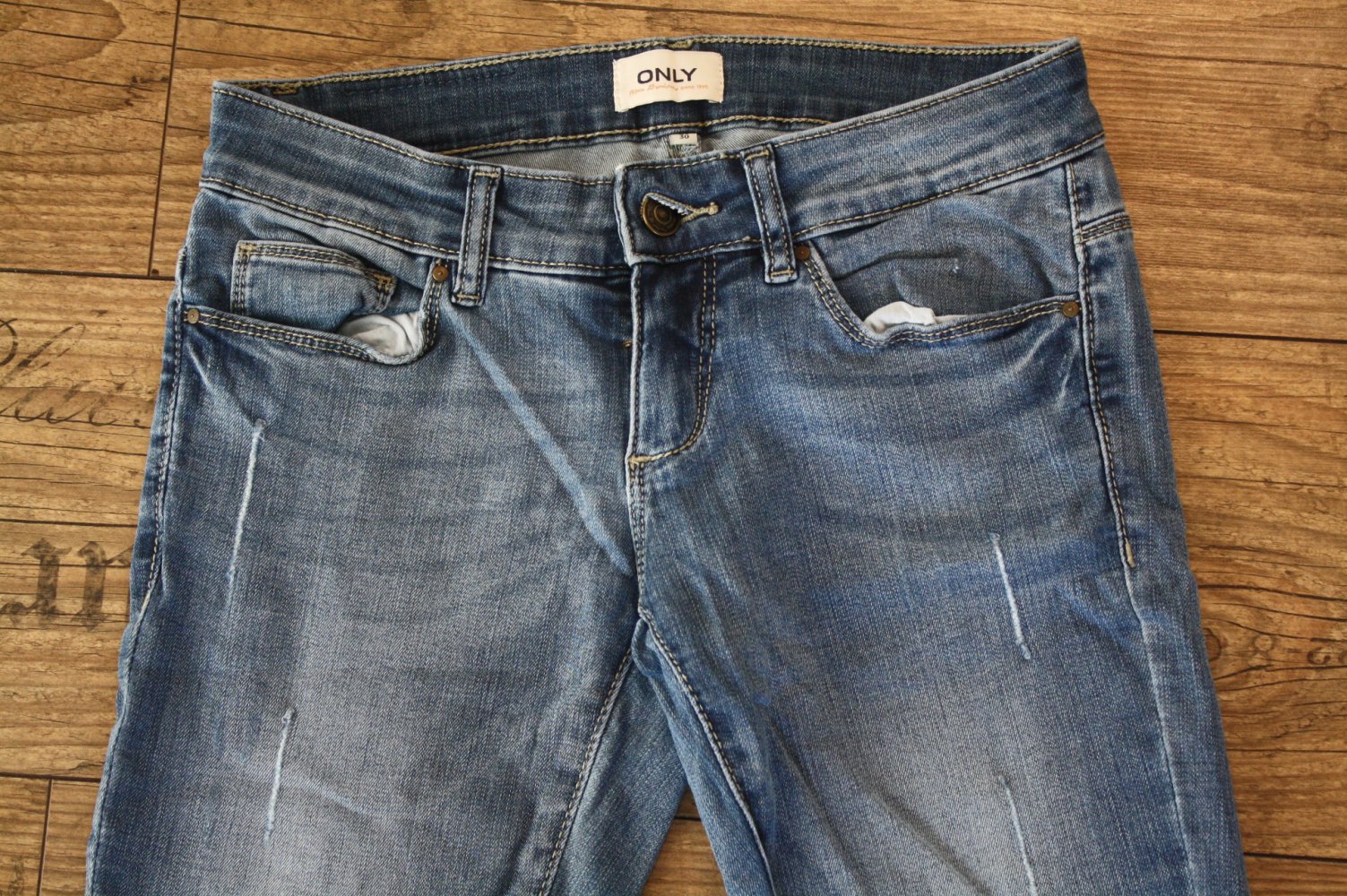 Only Blue Denim Skinny Röhre Slim Low waist Jeans Blue Jeans W 27 Jeans Xs 34 36 Skinny 
