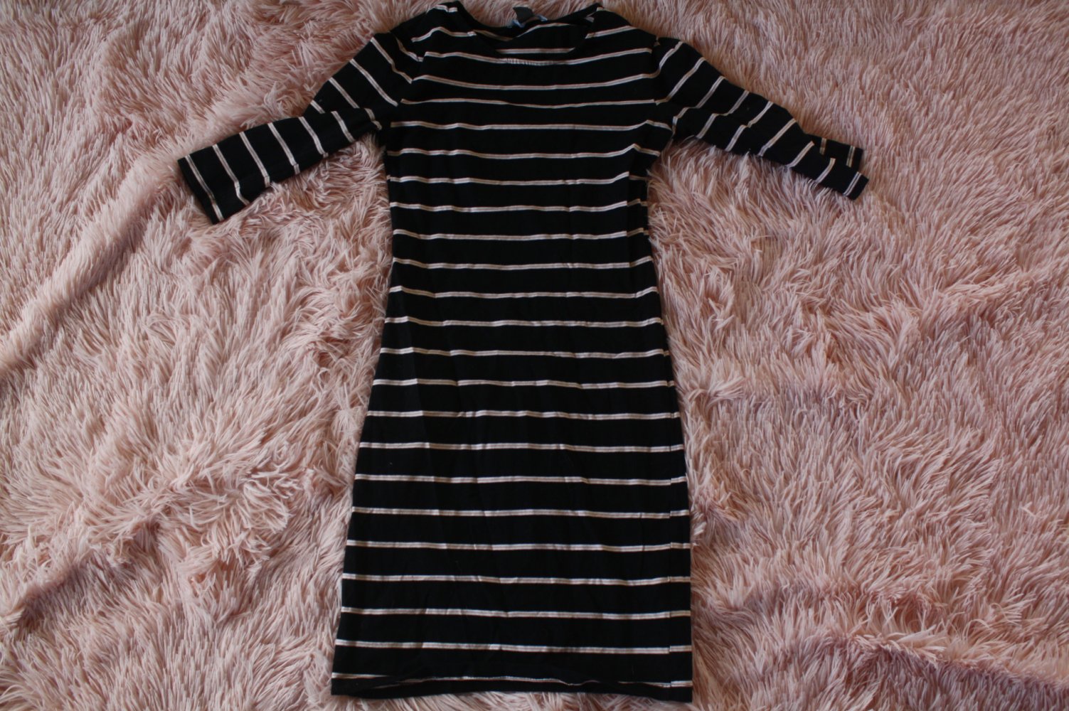 Stretchkleid 90er  Minikleid Tshirt Ringelshirt Jerseykleid XS 34 Longshirt oder Minikleid Tshirt Ringelshirt Jerseyshirt XS 34 