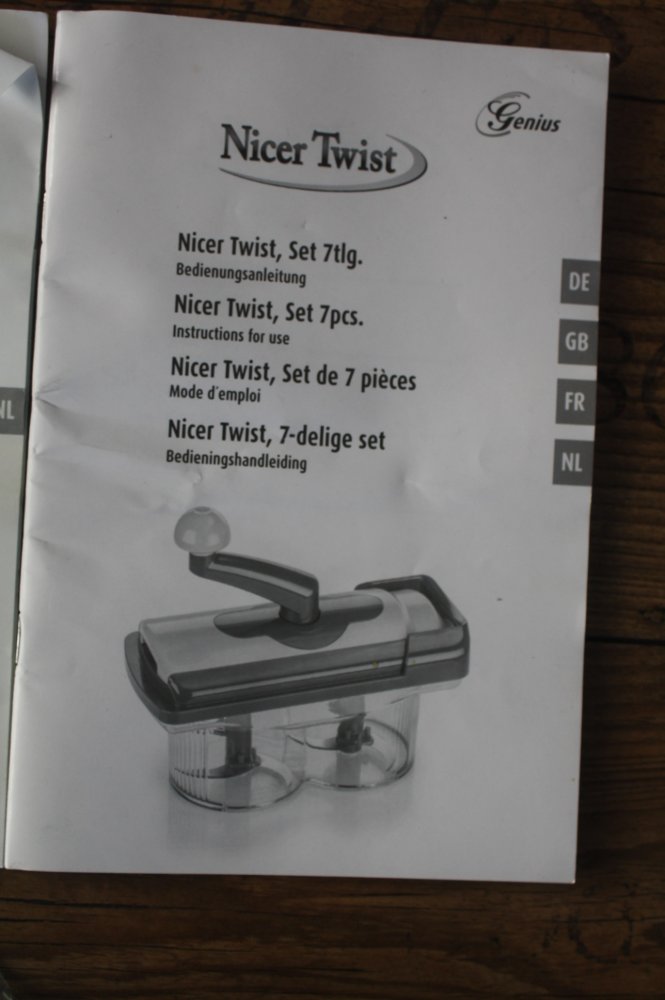 GENIUS Nicer Dicer Gemüseschneider Set 19 Teile Nicer Dicer Quick Haushaltswaren