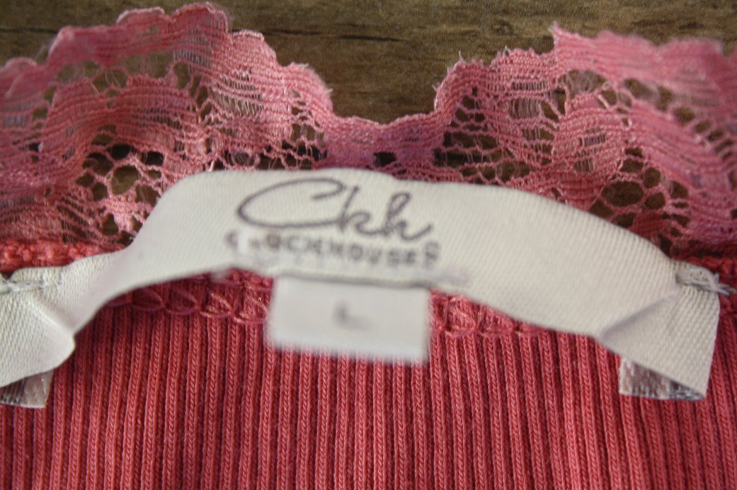 Rippenshirt Rippentop Shirt mit Spitze Trägershirt Trägerhemd M 38 