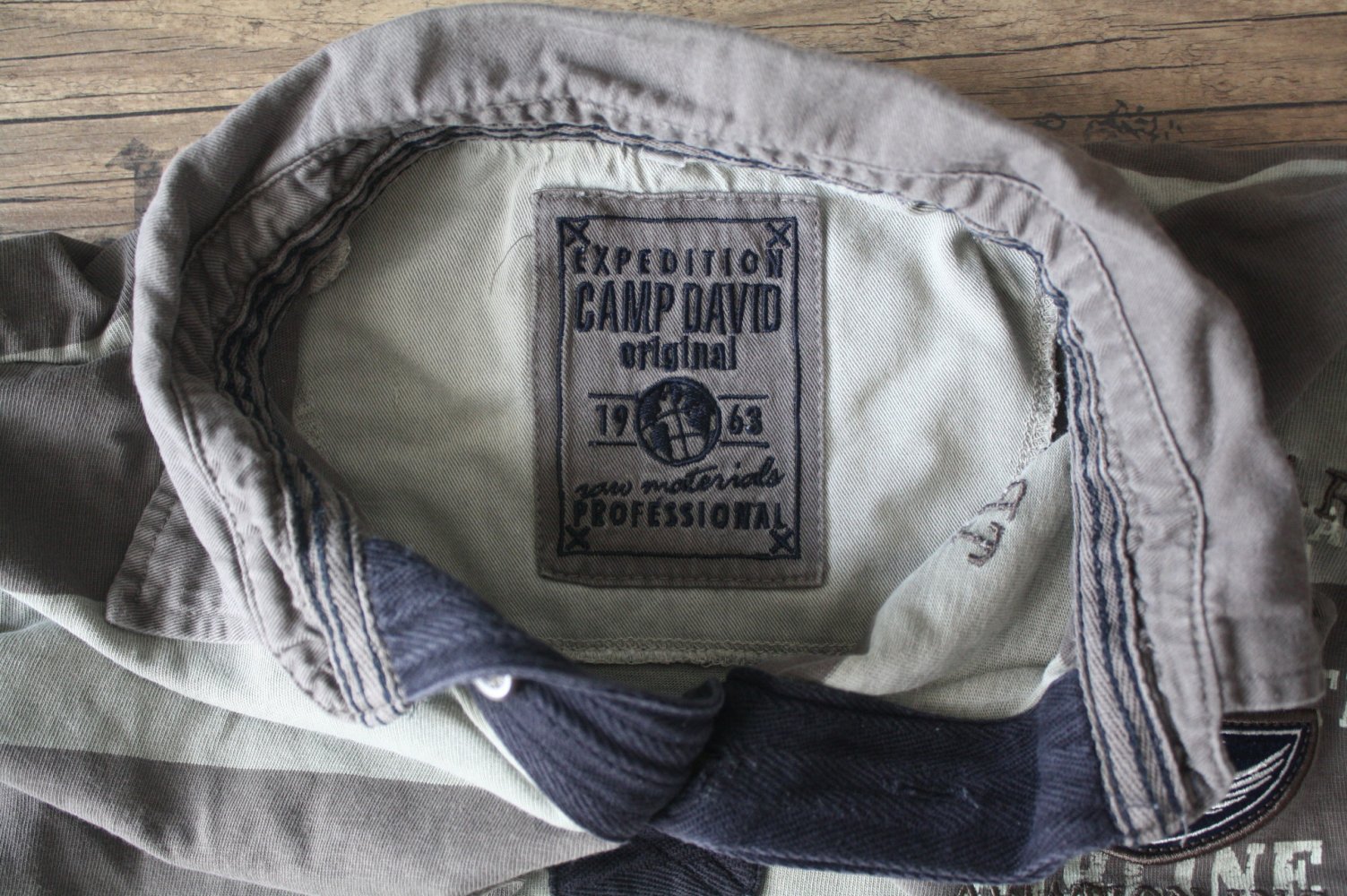 Camp David Herren Langarmshirt Pullover M Geringelt Sweatshirt Herrenpulli Herrenpullover Sweater Sweatshirt 