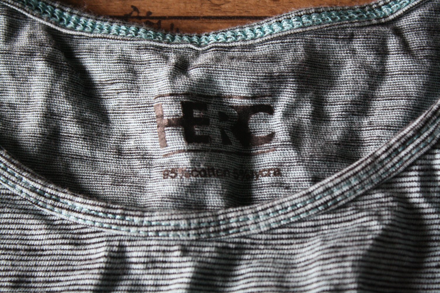 HERC Trägershirt Trägerhemd Trägertop Ringelshirt XS 34 Vintage Retro Hemd Shirt