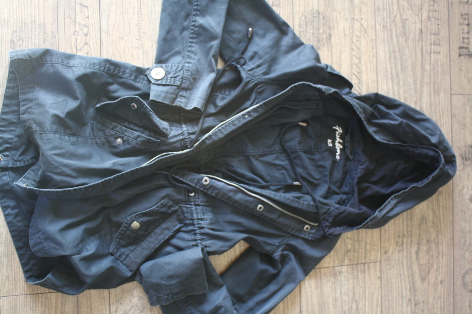 Vintage Parka Mantel Vintage Parka XS 34 tailliert Kapuze Usedstyle Parka