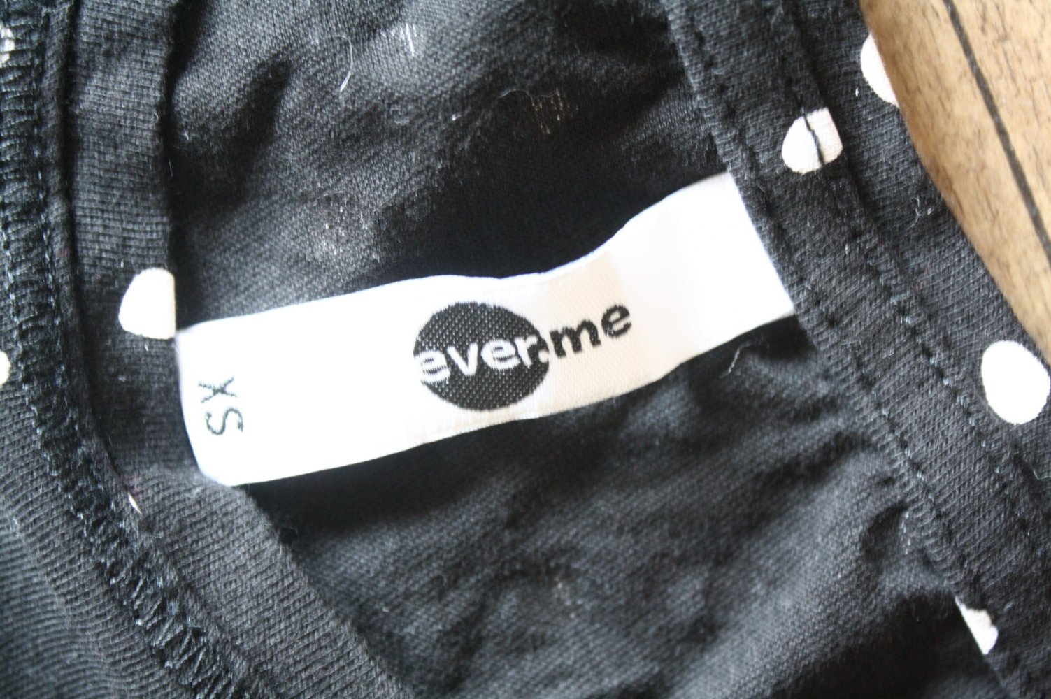 ever me langarmshirt gepunktet Shirt mit Punkten Polkador wie neu 100 baumwolle XS