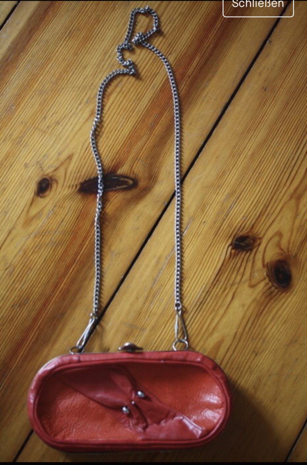 Minitasche Clutch Retro Vintagetasche Retrotasche Echtledertasche Piercing Techno Party Club 90er 2000er y2k