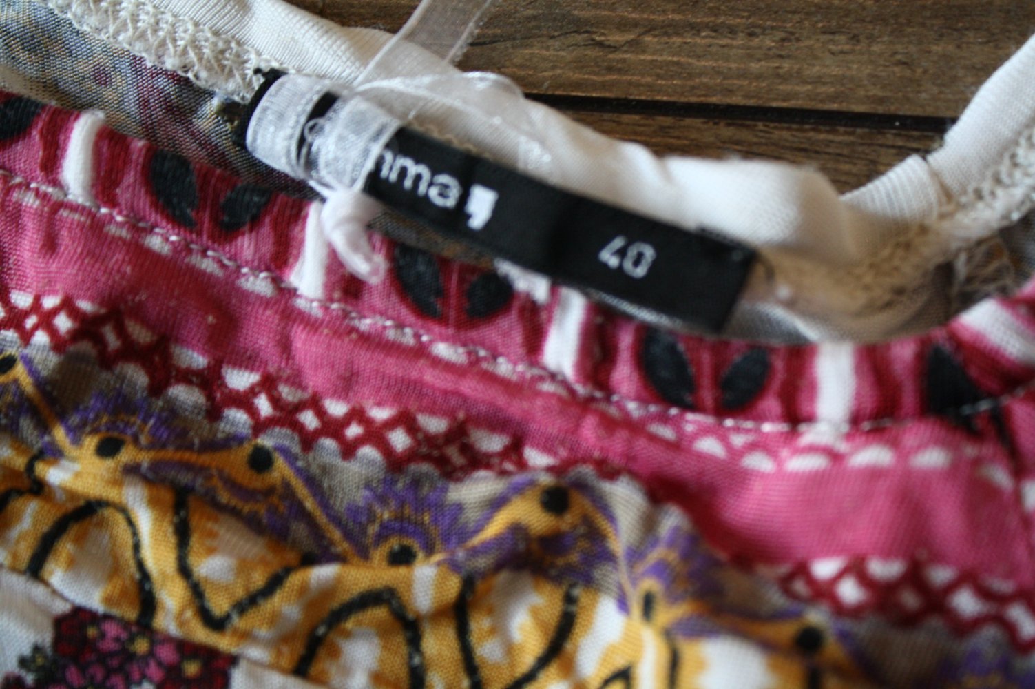 Süsses Kleidchen Hängerchen Tunika Minikleid Comma 40 buntes Tunika Kleidchen 