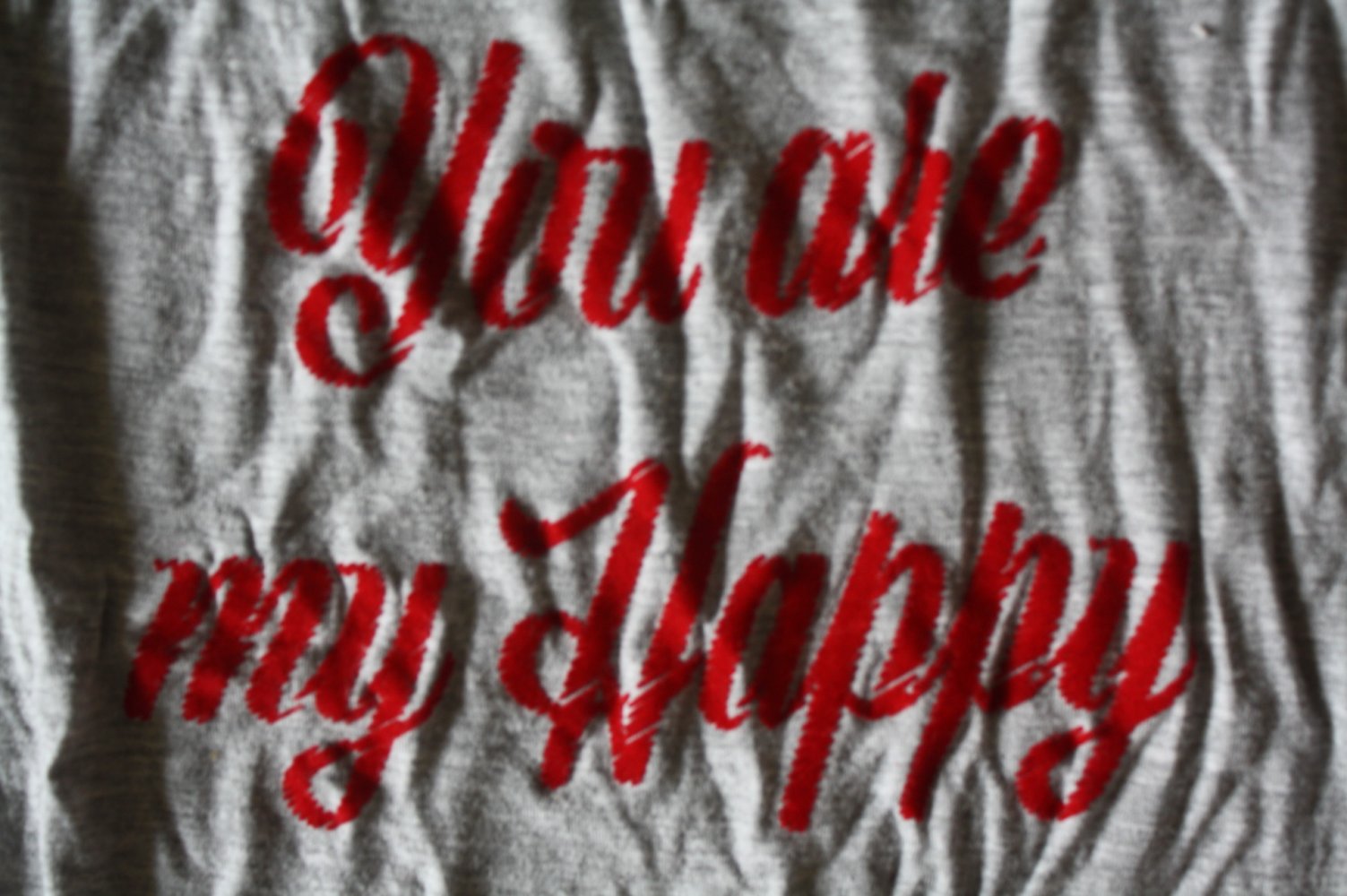 Hunkemöller Rüschenärmel Tshirt Jerseyshirt lässiges Shirt grau L 42 44