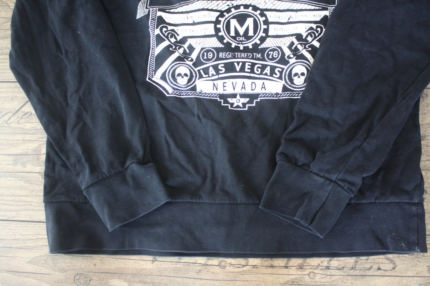 Smog Vintage Langarmshirt Pullover M Biker Skull Rocker Sweatshirt Herrenpulli Herrenpullover Sweatpullover
