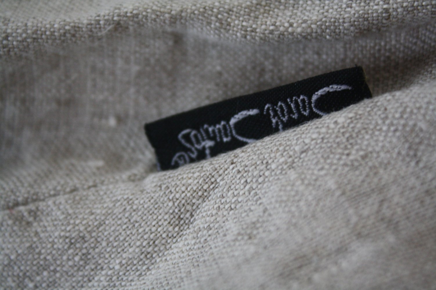 Sarah Santos Leinenshirt 100% Leinen Bluse Tshirt Zipfelbluse 40-42 Tunika 