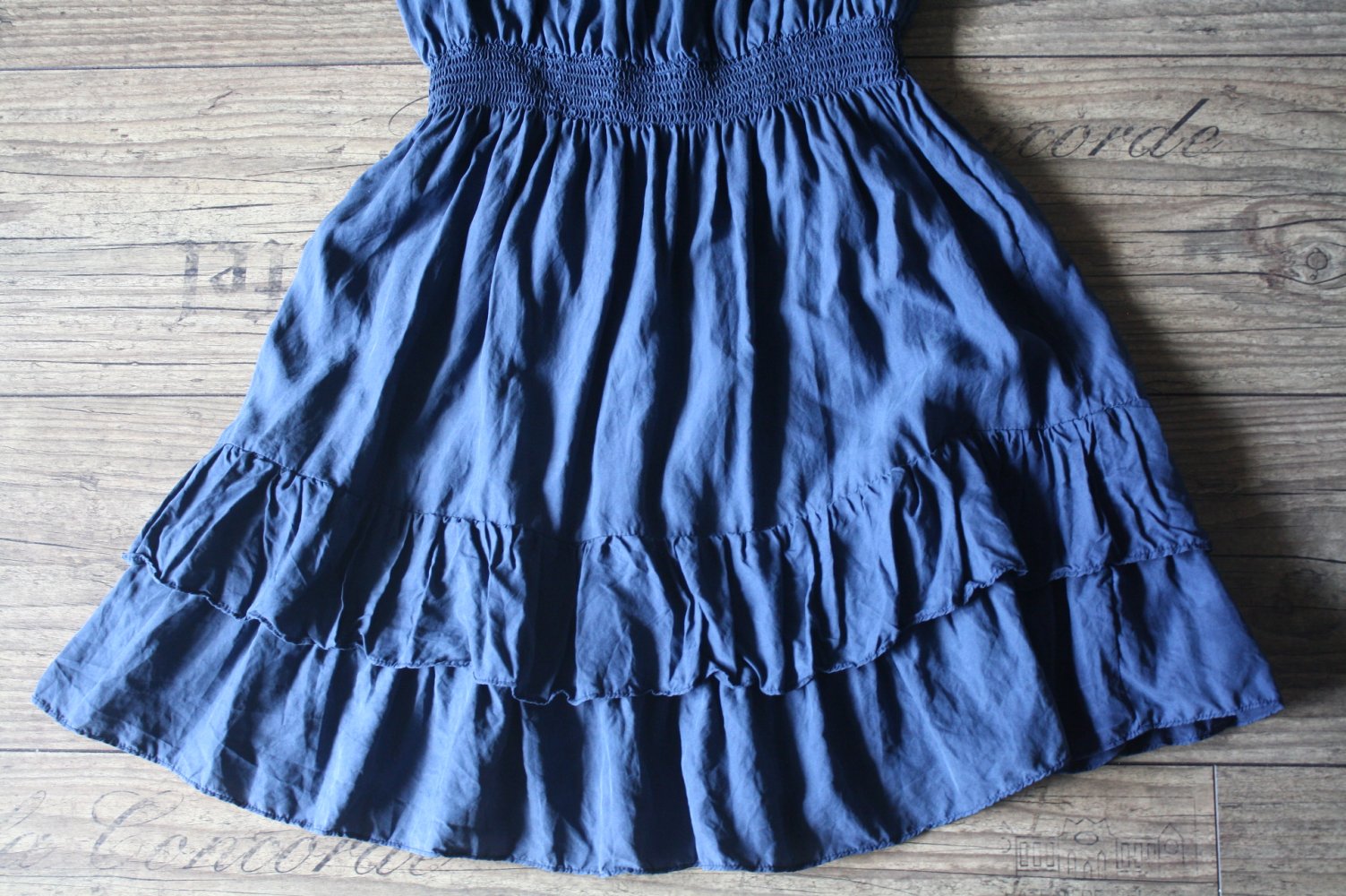 Juicy Couture blaues Seidenkleid 100% Seide Trägerkleid reine Seide Silk Sommerkleid XS 34