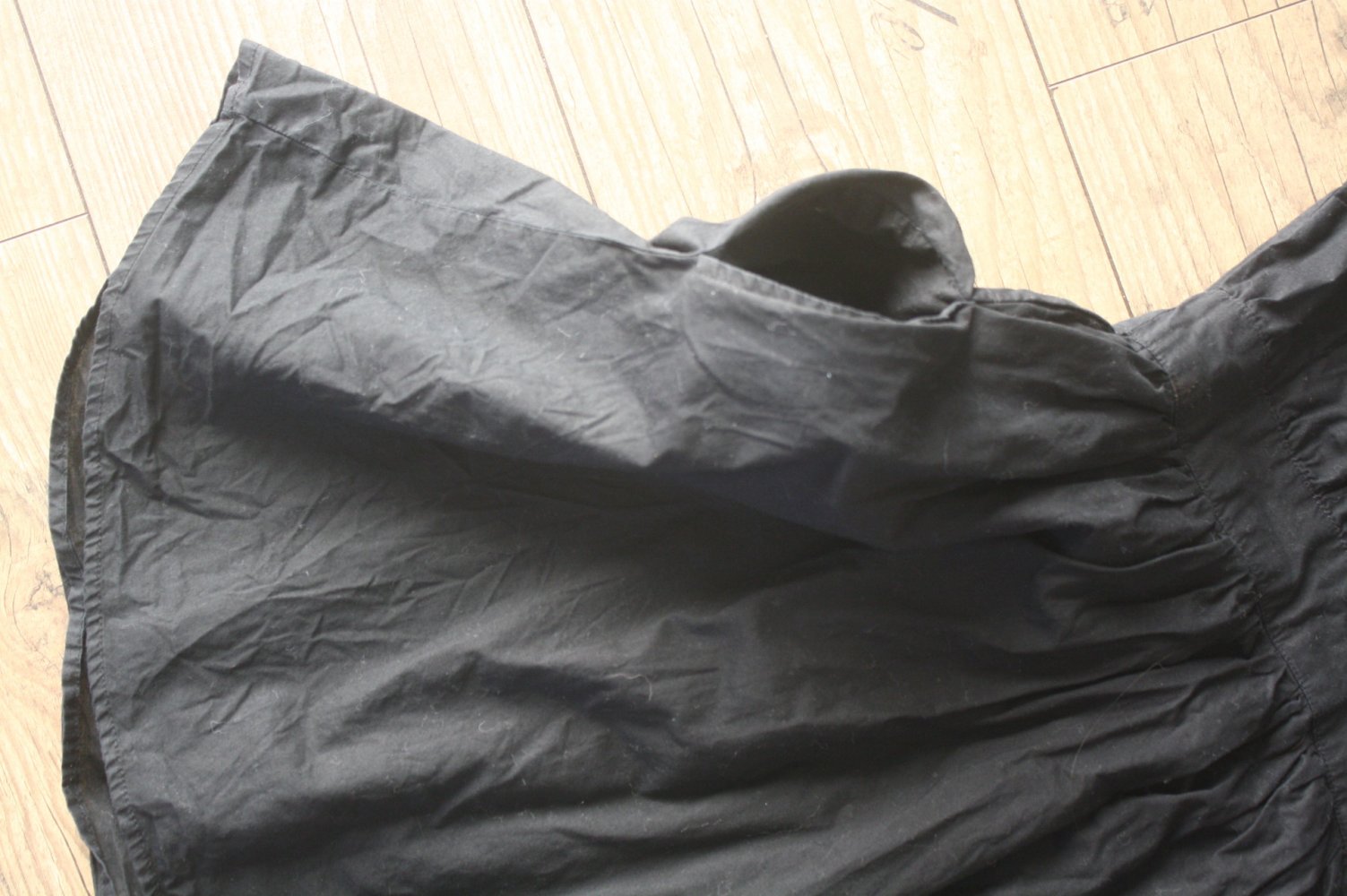 H&M Hemdkleid Blusenkleid Deutschland Hemdblusenkleid geknöpft Taschen Schwingrock 34 36