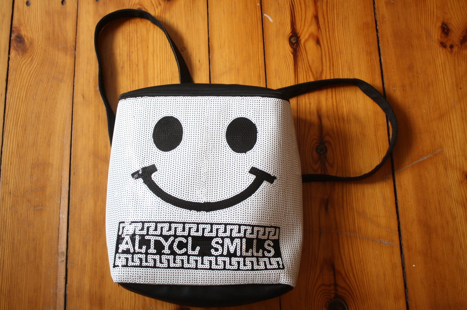 Pailletten Smiley Rucksack Top Zustand wie neu